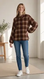 Garde-robe - Blouse - Donker bruin