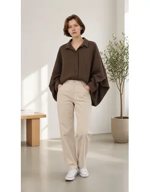 Garde-robe - Blouse - Donker bruin