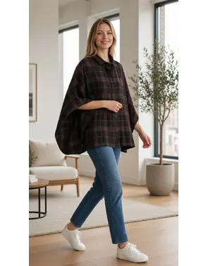 Garde-robe - Blouse - Zwart-bruin