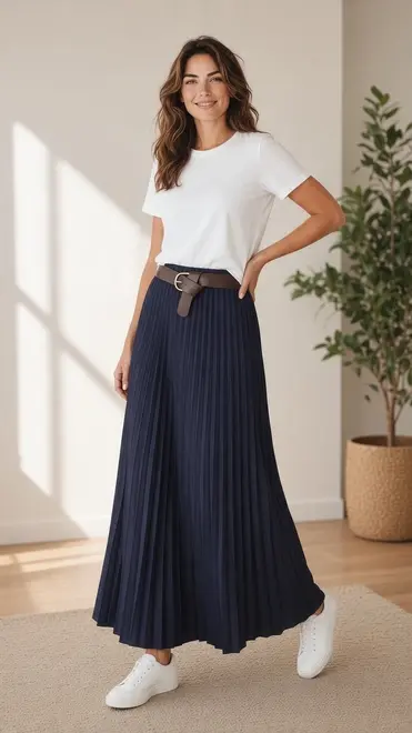 Garde-robe - Lange Rok - Marine