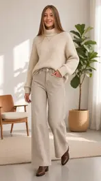 Garde-robe - Lange Broek - Beige
