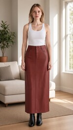 Garde-robe - Lange Rok - Rood