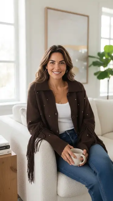 Garde-robe - Gilet - Donker bruin