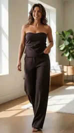 Garde-robe - 2-stuk - Donker bruin