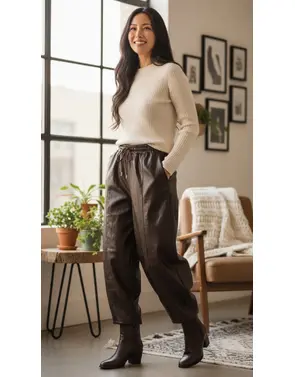 Garde-robe - Lange Broek - Donker bruin