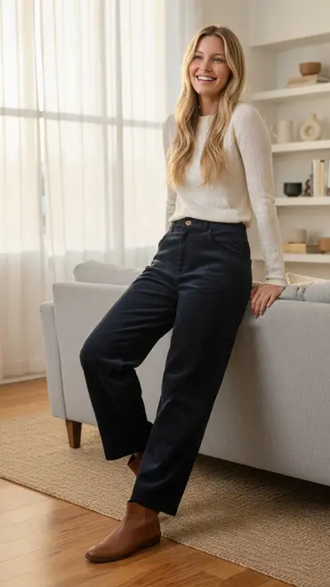 Garde-robe - Lange Broek - Marine