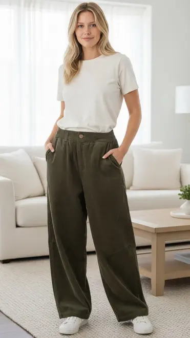 Garde-robe - Lange Broek - Kaki