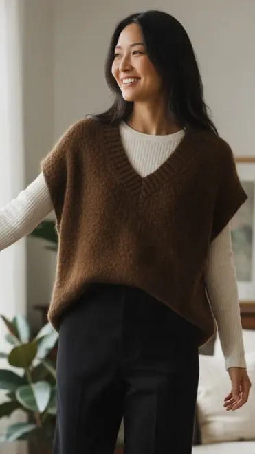 Garde-robe - Debardeur - Donker bruin