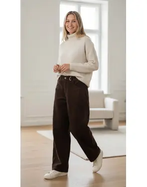Garde-robe - Lange Broek - Donker bruin
