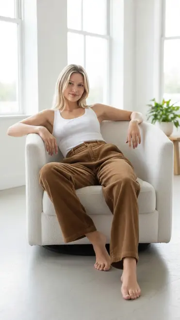 Garde-robe - Lange Broek - Camel