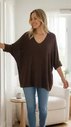 Garde-robe - Top - Donker bruin