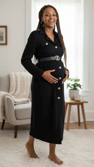 Garde-robe - Halflang Kleedje - Marine