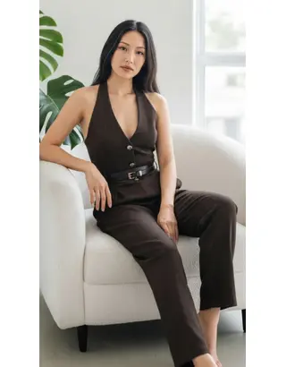Garde-robe - Jumpsuit - Donker bruin