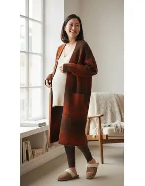 Garde-robe - Gilet - Bruin-oranje