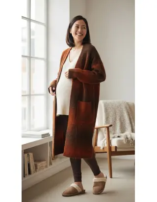 Garde-robe - Gilet - Bruin-oranje