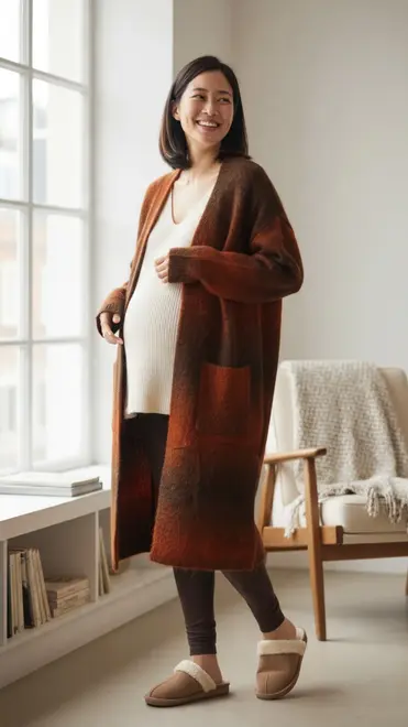 Garde-robe - Gilet - Bruin-oranje