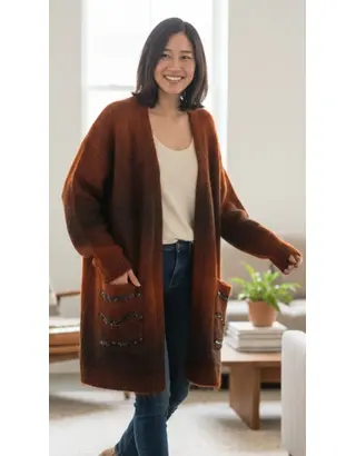 Garde-robe - Gilet - Bruin-oranje