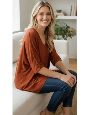 Garde-robe - Top - Donker oranje