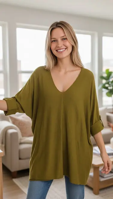 Garde-robe - Top - Olijf-groen