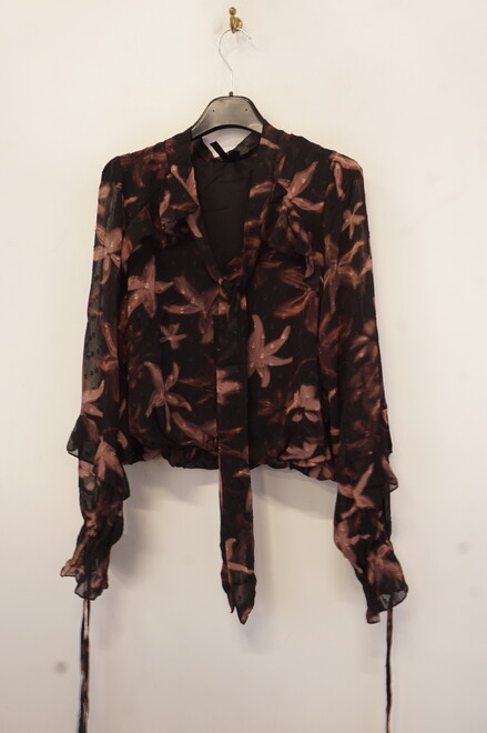 Garde-robe - Blouse - Zwart-roze