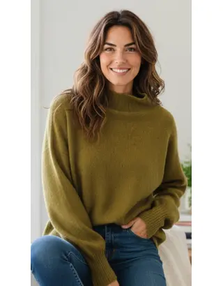 Garde-robe - Pull - Olijf-groen