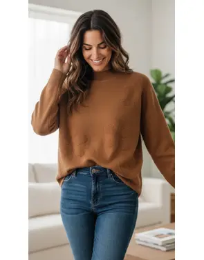Garde-robe - Pull - Camel