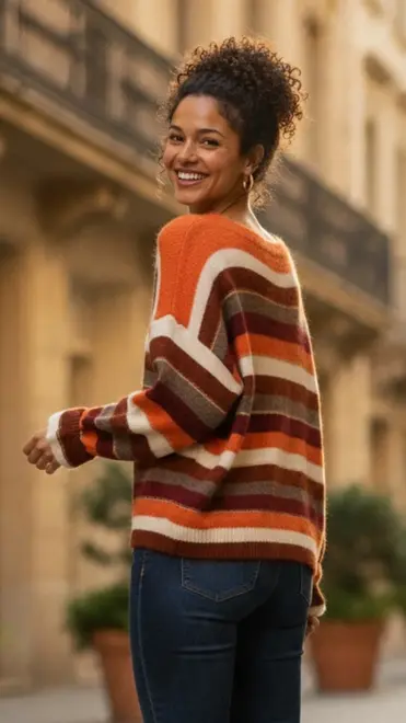 Garde-robe - Pull - Donker oranje