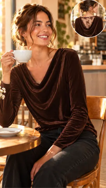 Garde-robe - Top - Donker bruin