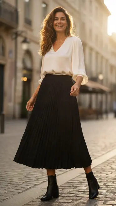 Garde-robe - Lange Rok - Marine