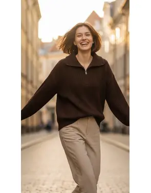 Garde-robe - Gilet - Donker bruin