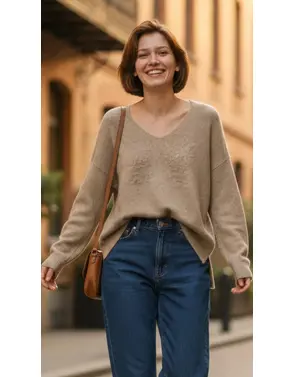 Garde-robe - Pull - Taupe