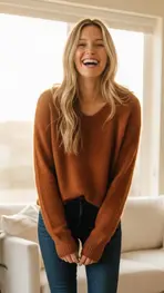Garde-robe - Pull - Donker oranje
