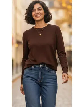Garde-robe - Pull - Donker bruin