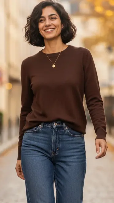 Garde-robe - Pull - Donker bruin