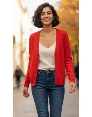 Garde-robe - Gilet - Rood
