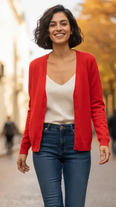 Garde-robe - Gilet - Rood