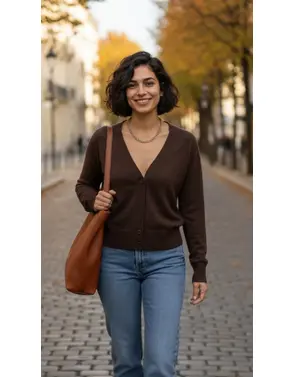 Garde-robe - Gilet - Donker bruin