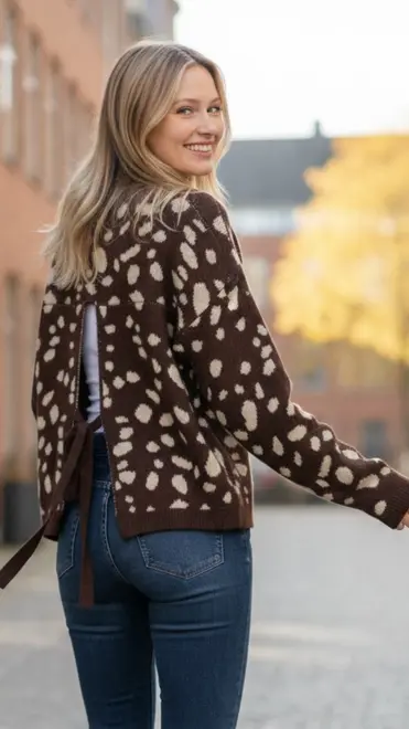 Garde-robe - Pull - Donker bruin