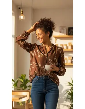 Garde-robe - Blouse - Bruin