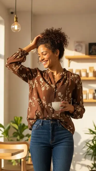 Garde-robe - Blouse - Bruin