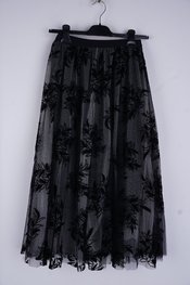 Garde-robe - Halflange Rok - Zwart-grijs