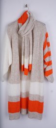 Garde-robe - Gilet - Wit-oranje