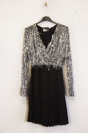 Garde-robe - Kort Kleedje - Zwart-zilver