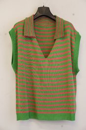 Garde-robe - Pull - Groen-roze