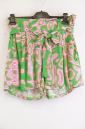 Garde-robe - Short - Groen-roze