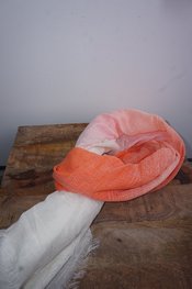 Garde-robe - Sjaals - Oranje-ecru