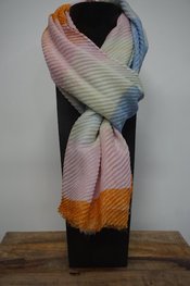 Garde-robe - Sjaals - Blauw-oranje