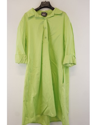 Garde-robe - Halflang Kleedje - Limoen-groen