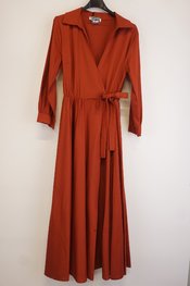 Garde-robe - Lang kleed - Donker oranje