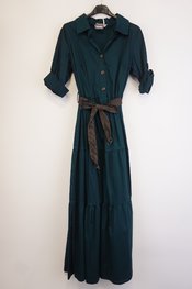 Garde-robe - Lang kleed - Donker groen